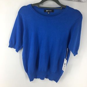 Ye Mak Royal Blue Lightweight Sweater NWT